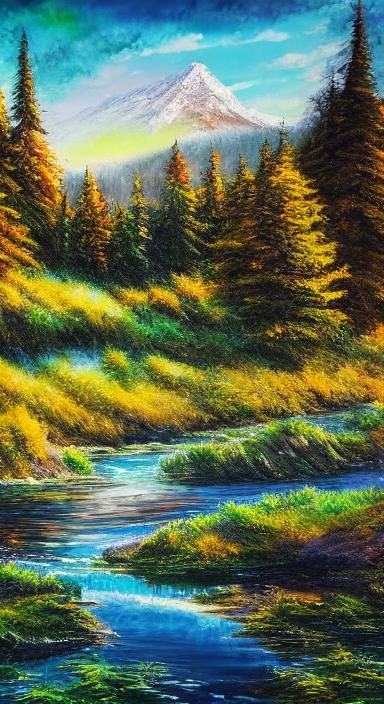 Hyperrealistic Nature Landscapes Reflected on Glass