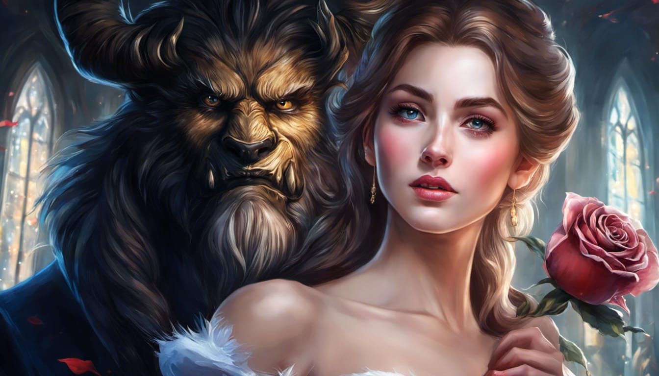 Beast Stalks Princess in Tower: Sakimichan Style