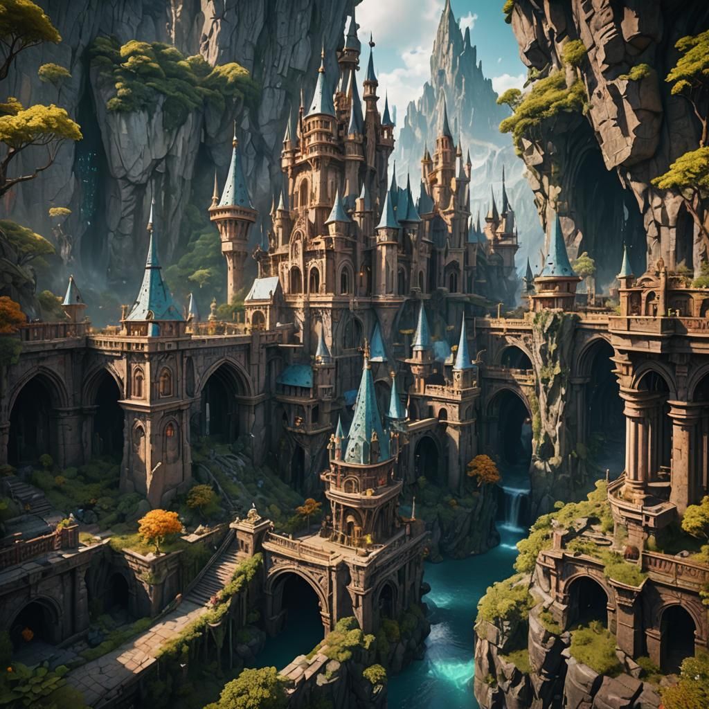 Fantasy Mountain Kingdom