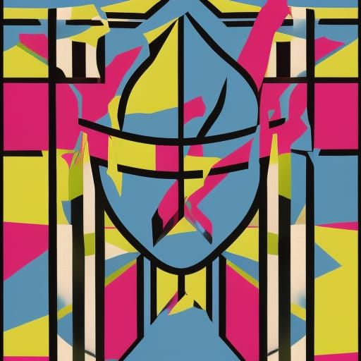 Bikini Cocktail in Pop Art Style