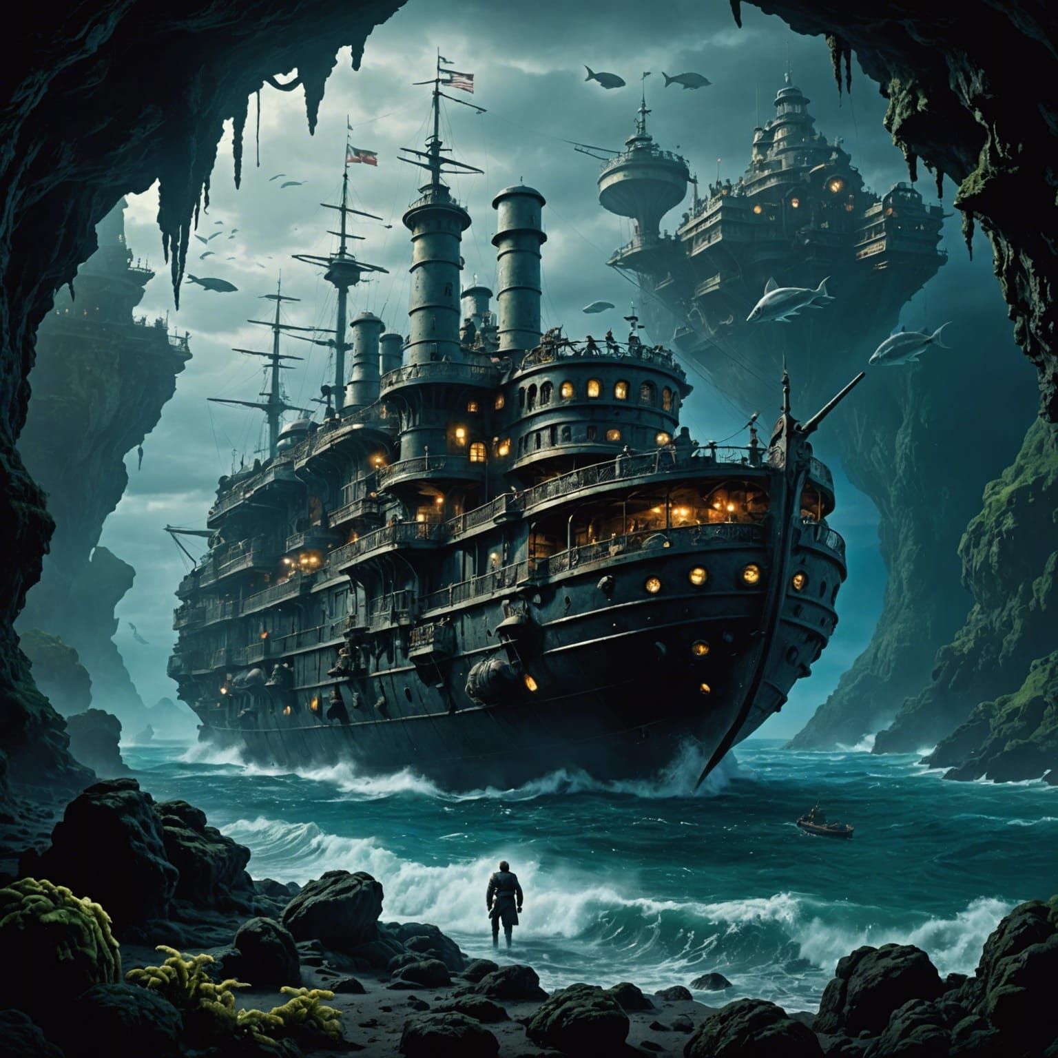 Epic Undersea Digital Matte Painting