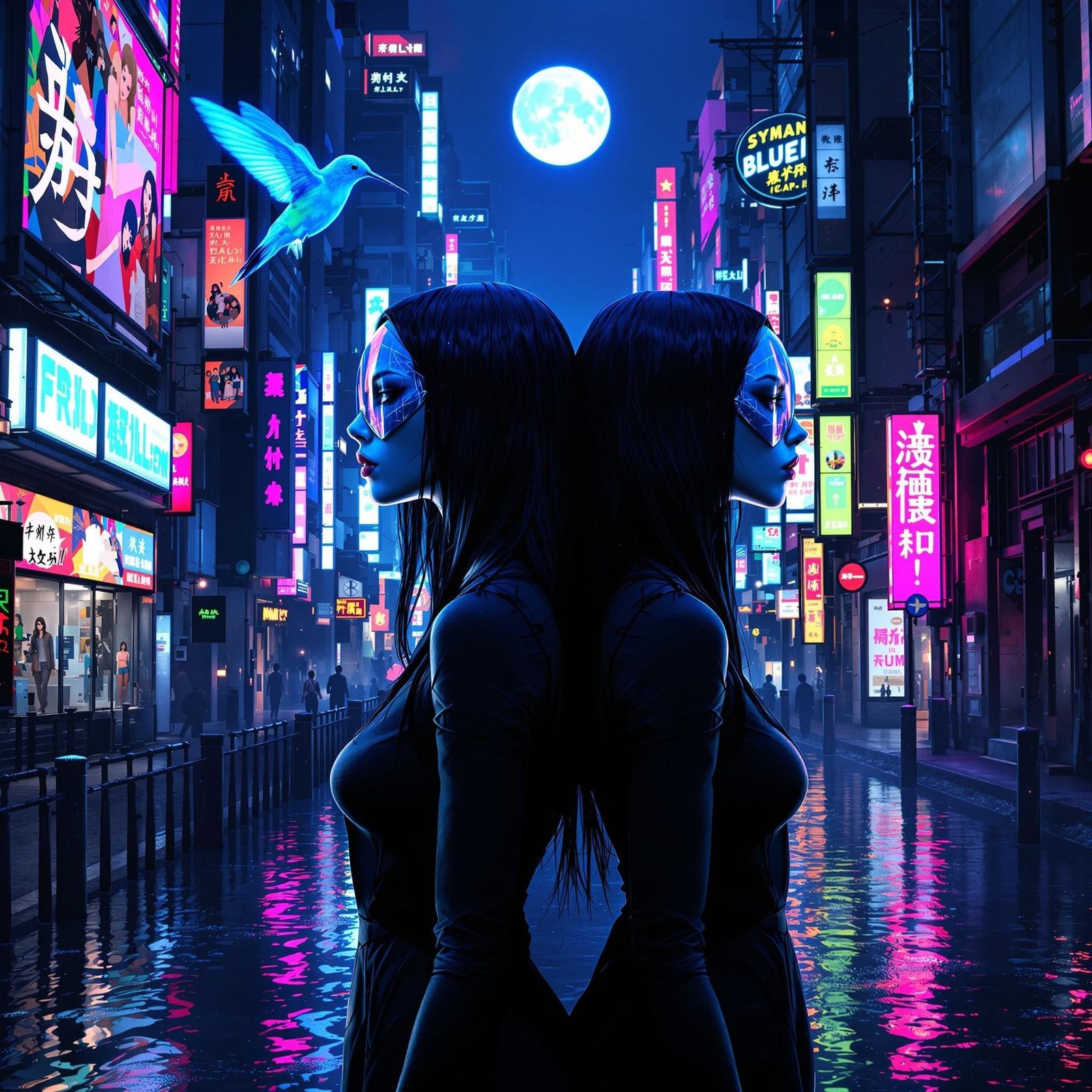 Mysterious Dystopian Sisters in Industrial Futurism