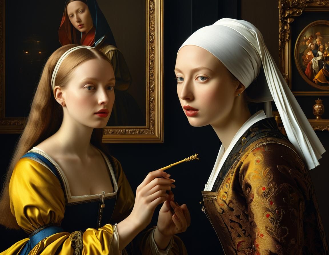 Abstract 15th Century Life: Detailed Digital Matte Painting