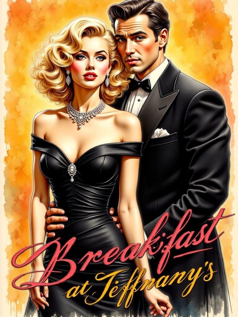 Marilyn Monroe and Paul Newman in Elegant 1960s Hollywood St...