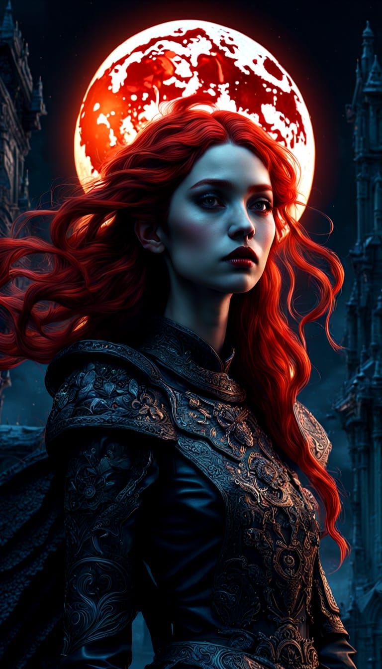 Dreamy Female Fairy on the Moon in Hyper-Realistic Digital A...