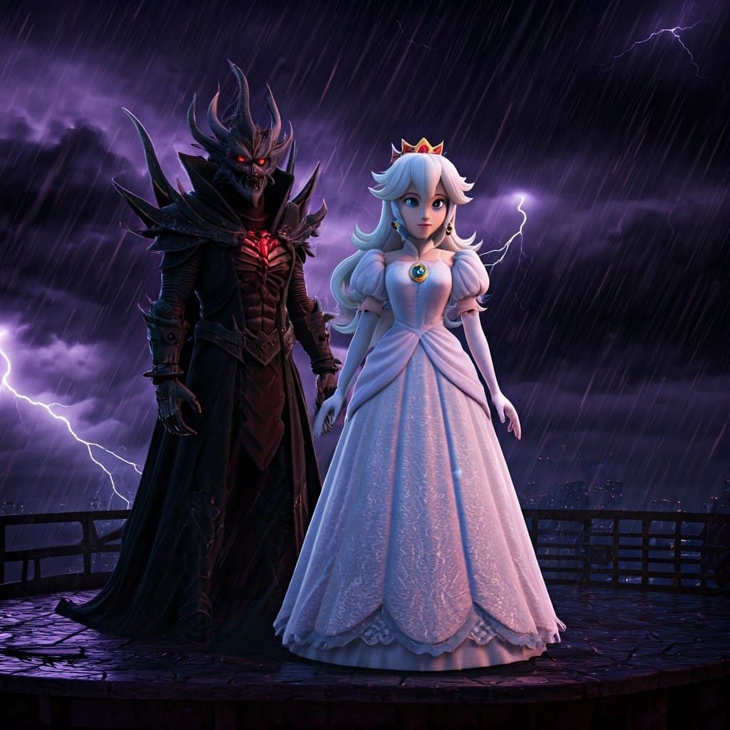 Dark Sorcerer Confronts Hero in Reality-Bending Storm