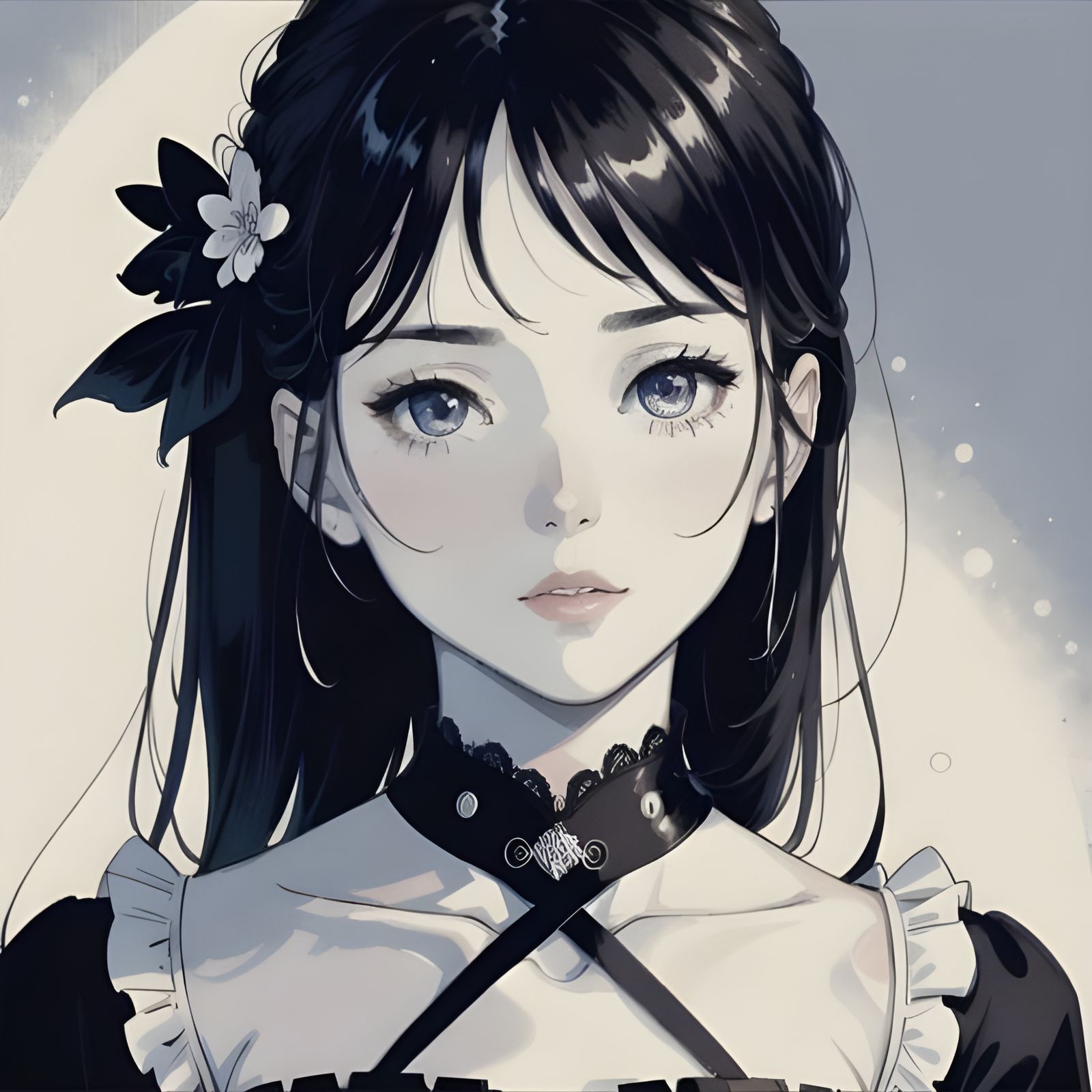 Dramatic Monochrome Abstract Art