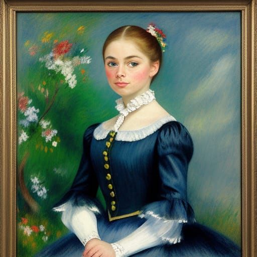 Classical Ballet Dancer in Impressionist Style