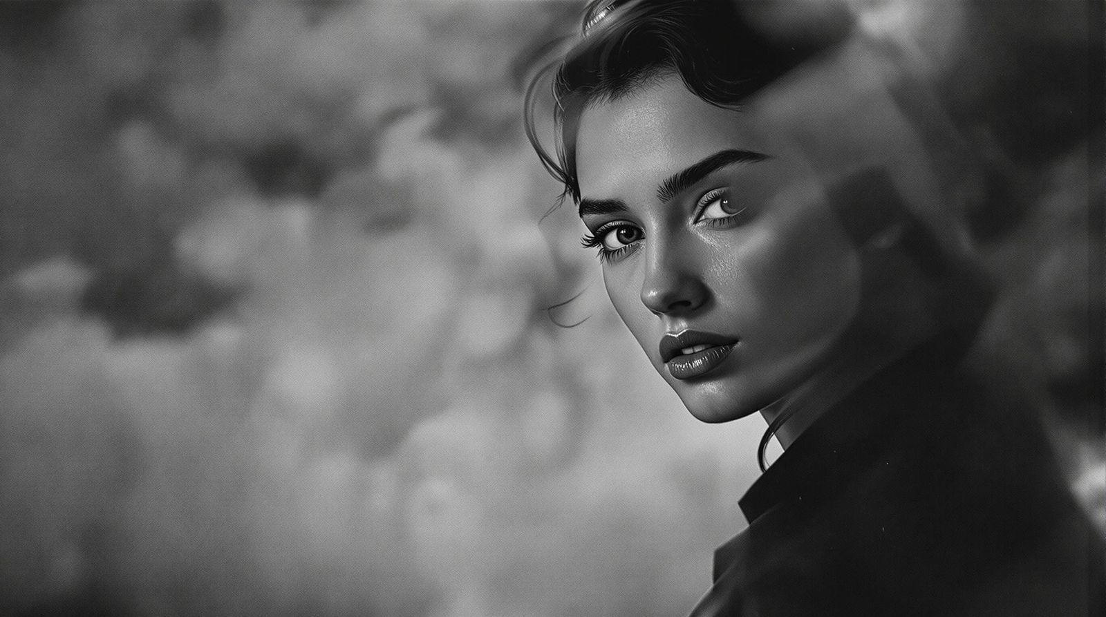 Timeless Monochrome Portrait of a Woman