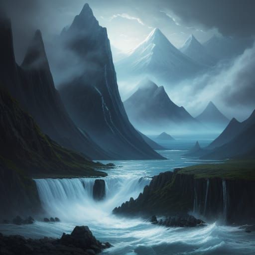 Cosmic Seascapes and Mountain Vistas