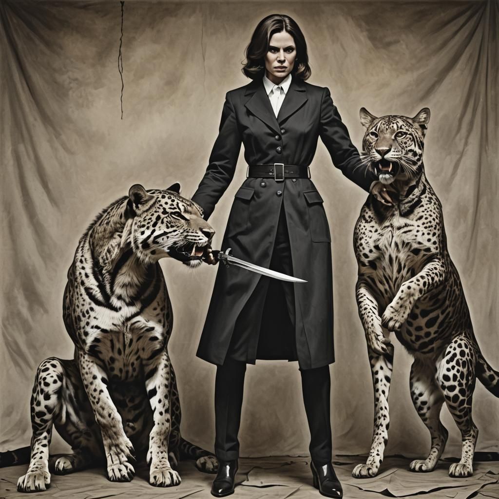 Dominant Woman Triumphant Over Prey