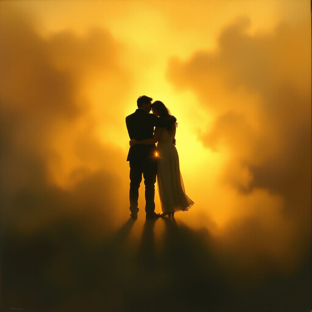 Loyalty and Understanding: Figures in a Luminous, Mist-Fille...