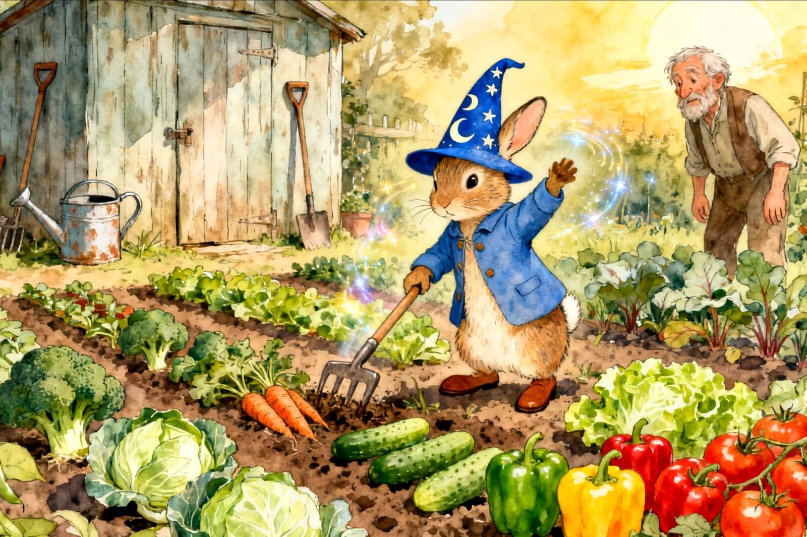 Peter Rabbit Directs Magical Garden Tending