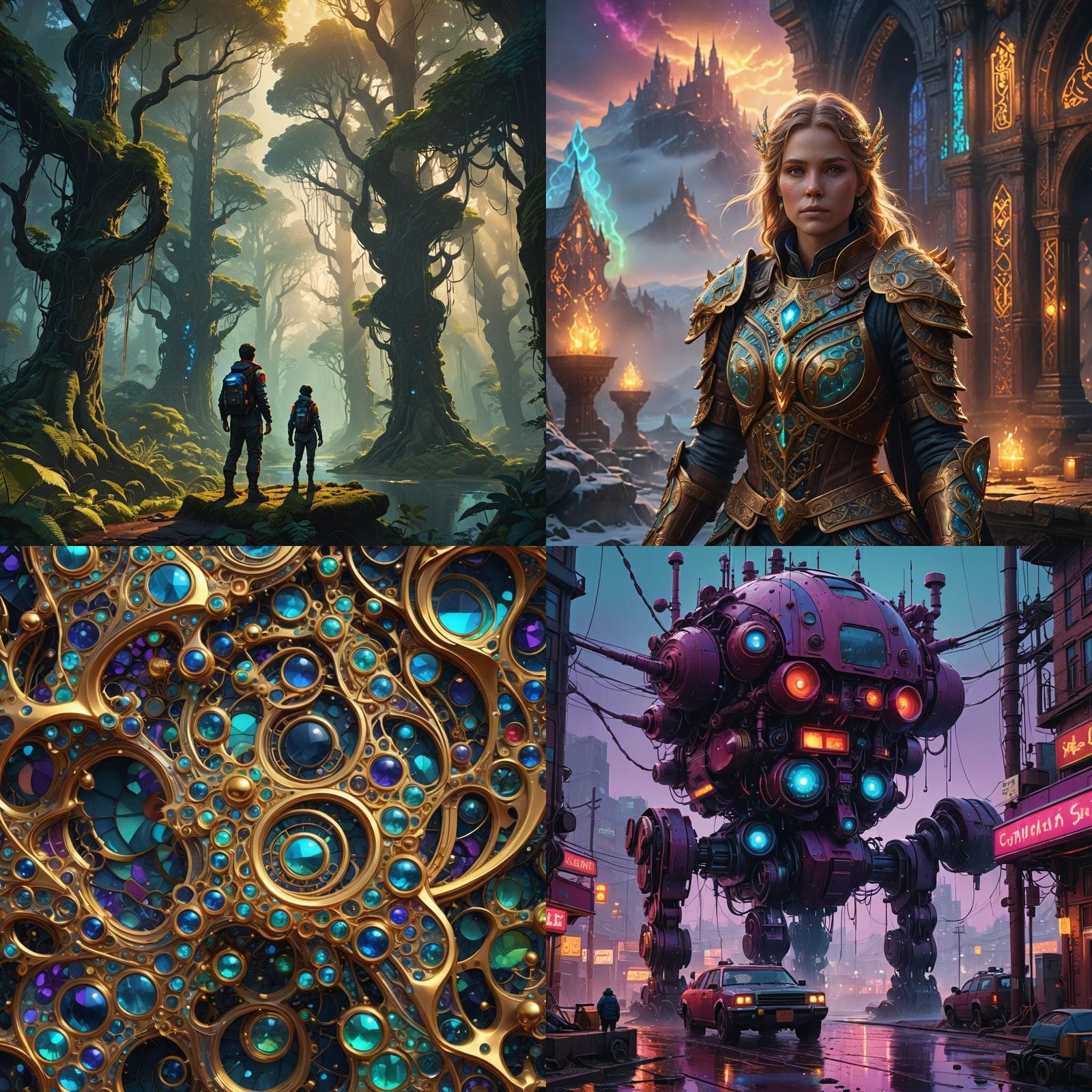 Fantastical Matte Painting in Deep Color