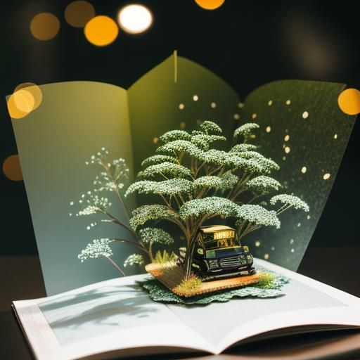 Pop-Up Book in Professional Photography Style