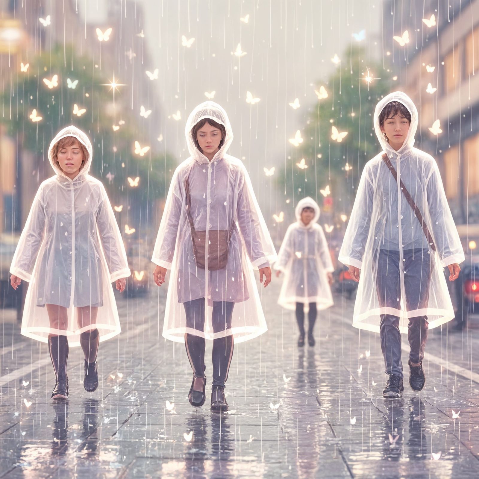 Dreamy Raincoat Parade