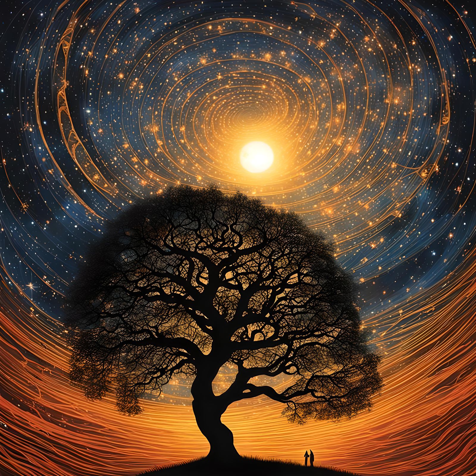 Celestial Odyssey in Vibrant Abstraction