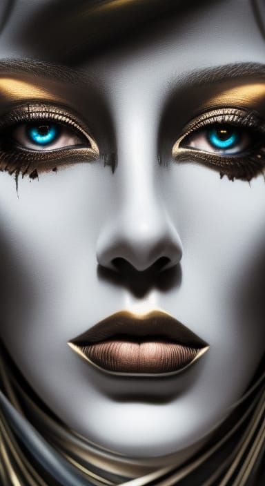 Close up Face of Makeup