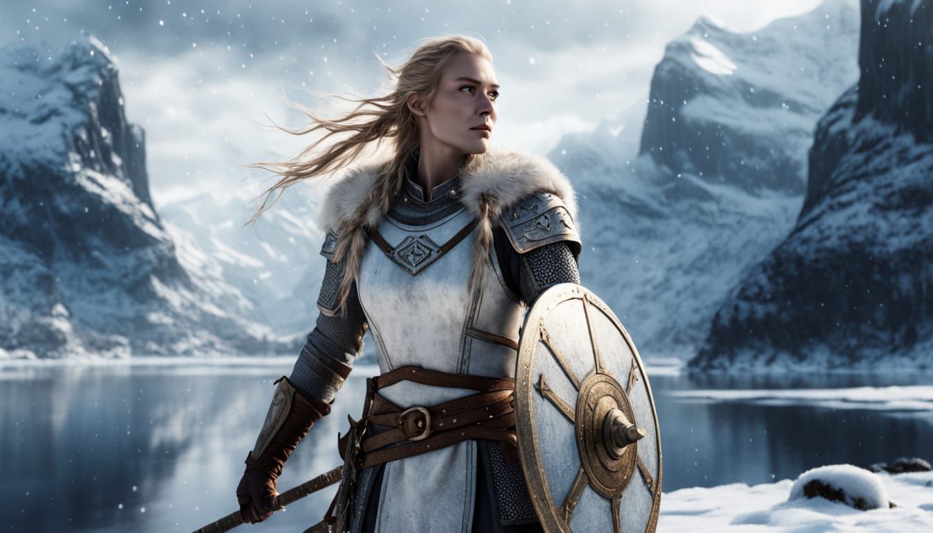Epic Shield Maiden Leader in Winter Wonderland