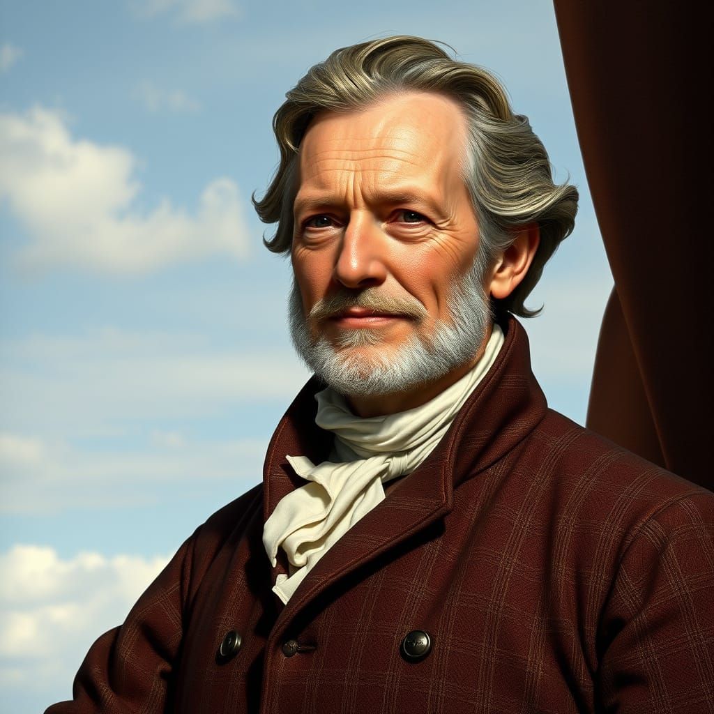 Photorealistic Portrait of an American Man, 1823