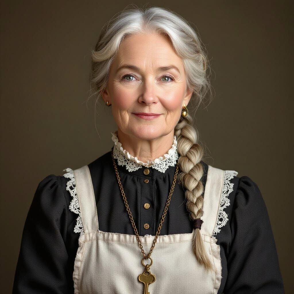 Victorian Head Housekeeper Portrait in Edwardian Style