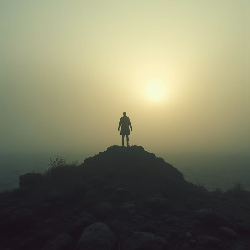 Post-Apocalyptic Figure in Dying World