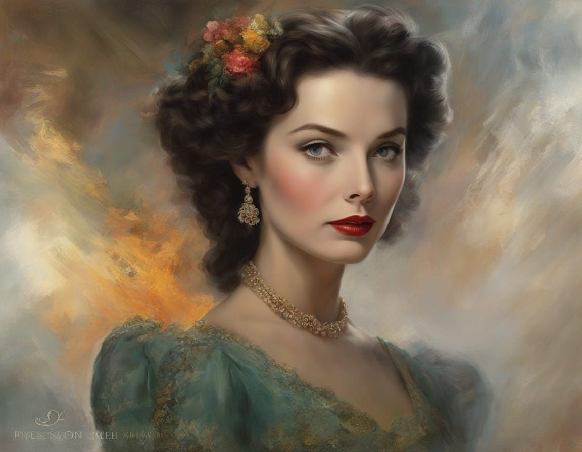 Vivien Leigh Portrait in Dreamy Hyperrealism