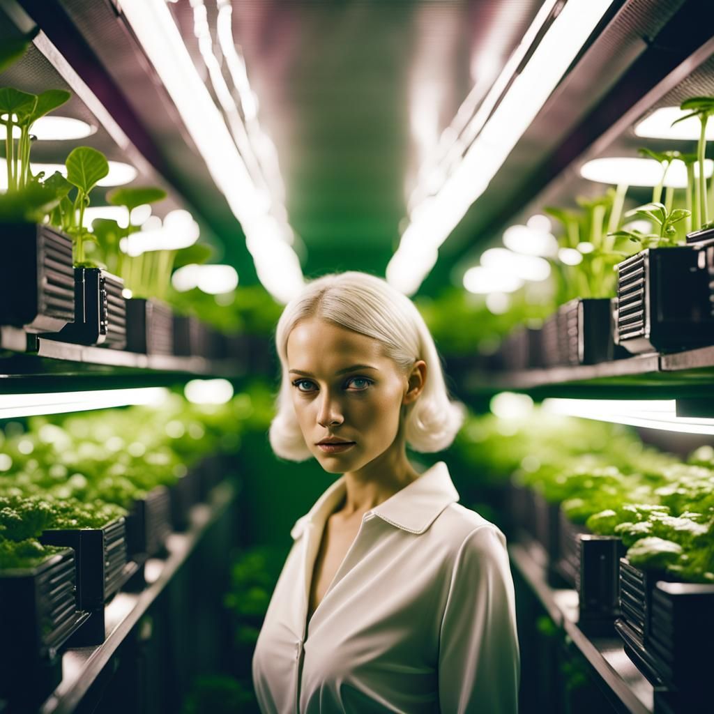 Utopian Dream: A Futuristic Analog Photograph