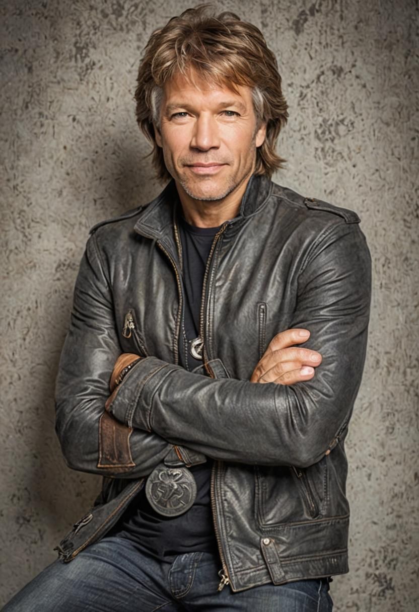 Jon Bon Jovi Portrait in Natural Lighting