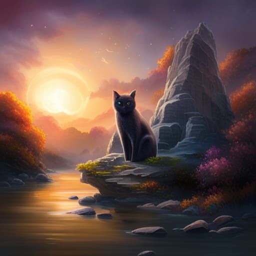 Magical Black Cat Creation