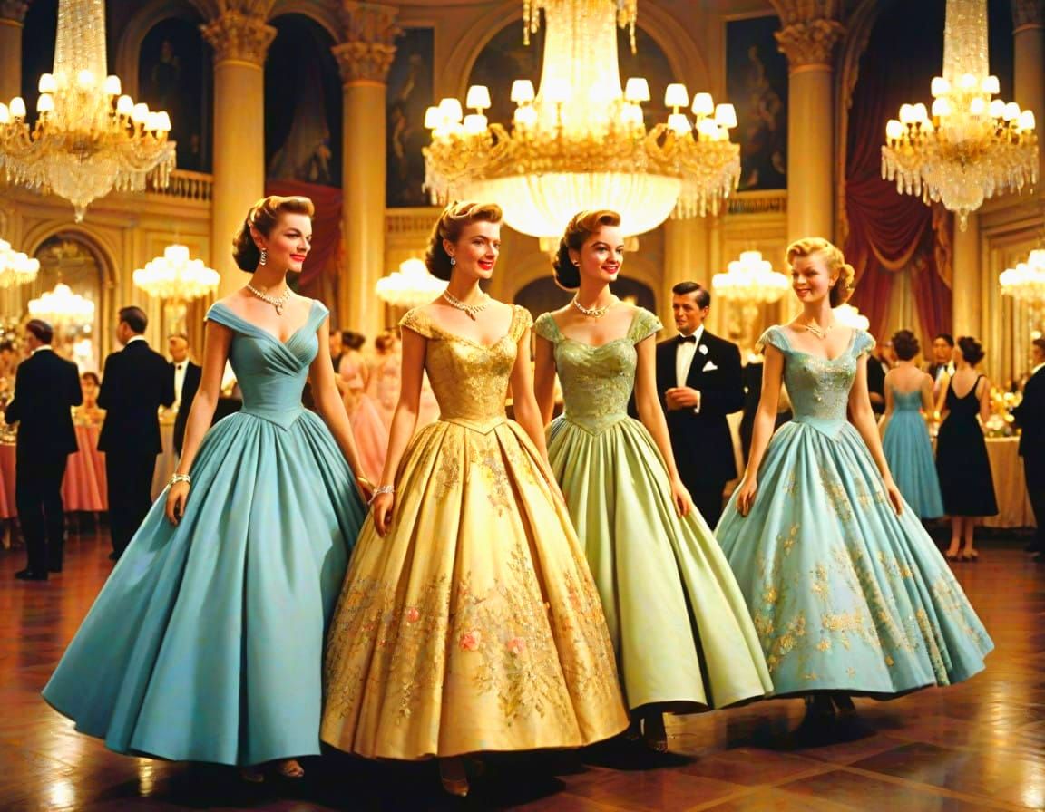 Vintage 1950s Prom Night Glamour