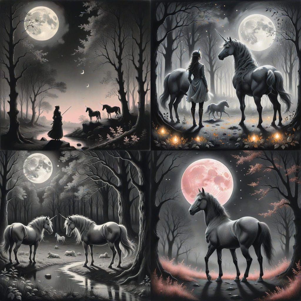 Unicorns Under Pink Moons: Mabon Equinox Scene