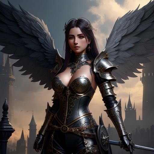 Medieval Angel Knight