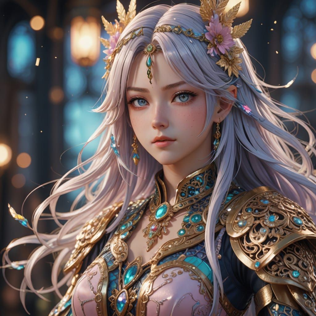 Anime Portrait of Joanna in 3D Art Style