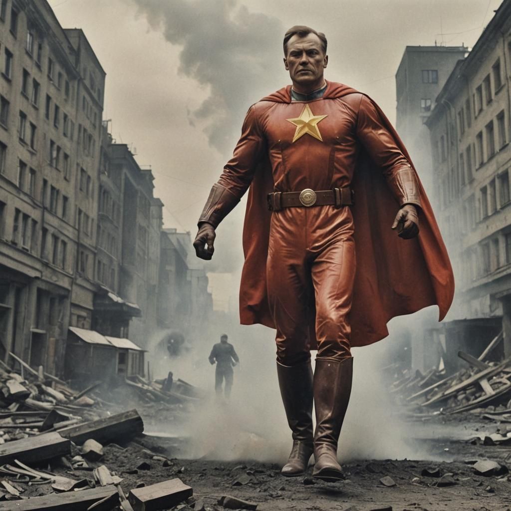 Epic Soviet Superhero Photo