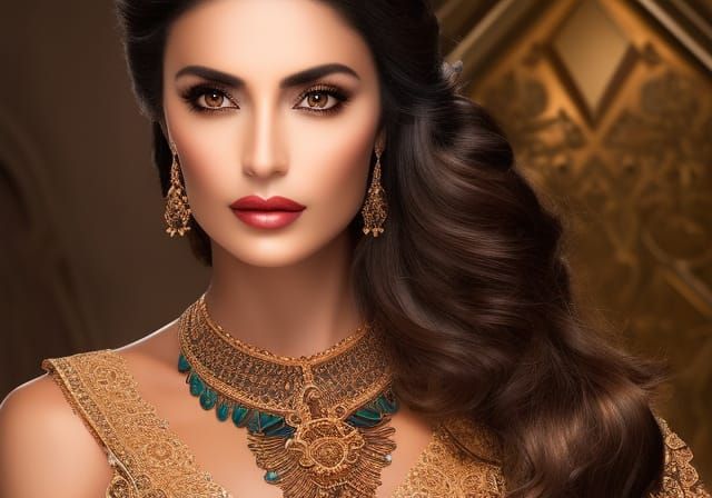 Beautiful Spanish Woman, Detailed Matte Painting