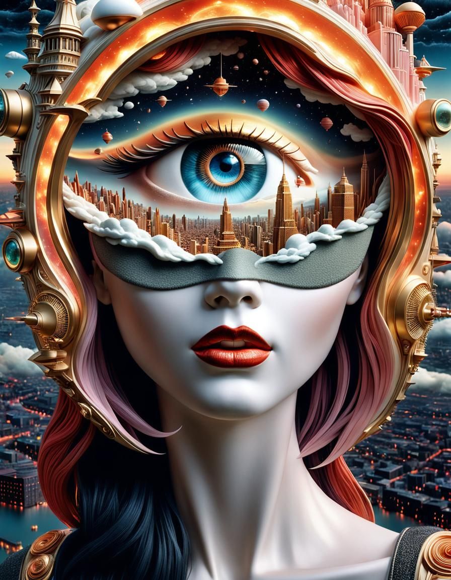 City in the Eye Surrealism