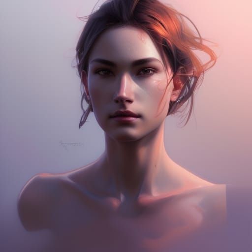 Detailed Portrait in Artgerm and Mucha Style