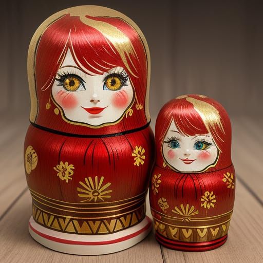 Russian Folk Art Doll in Vibrant Colors