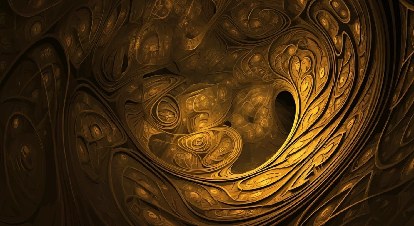 Abstract Vector Fractal in 3D Shading