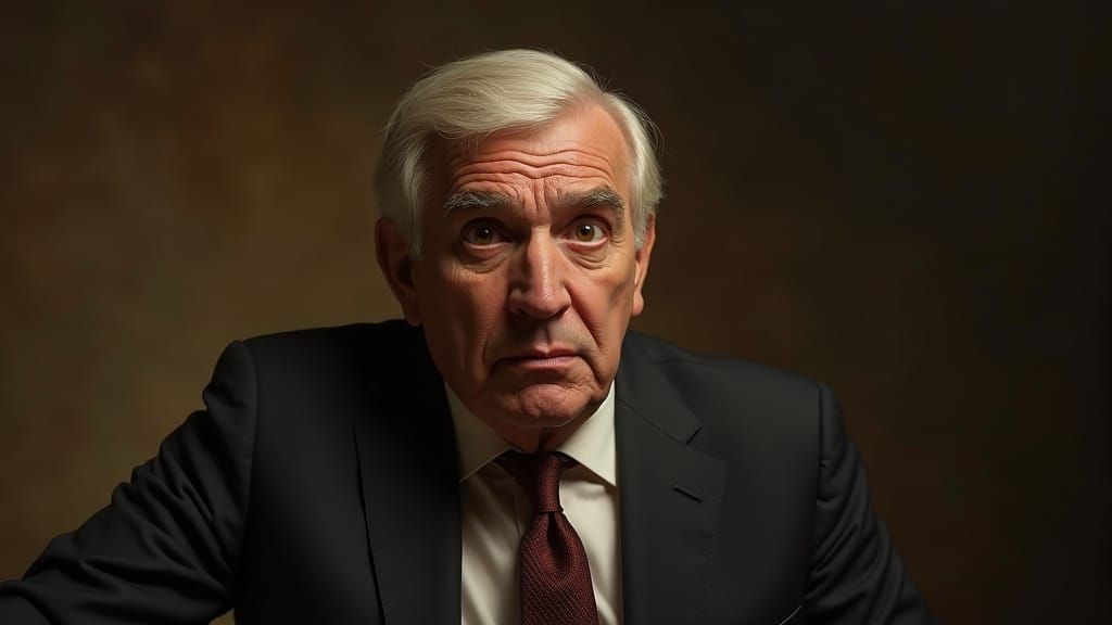 Comical Leslie Nielsen in Renaissance Style