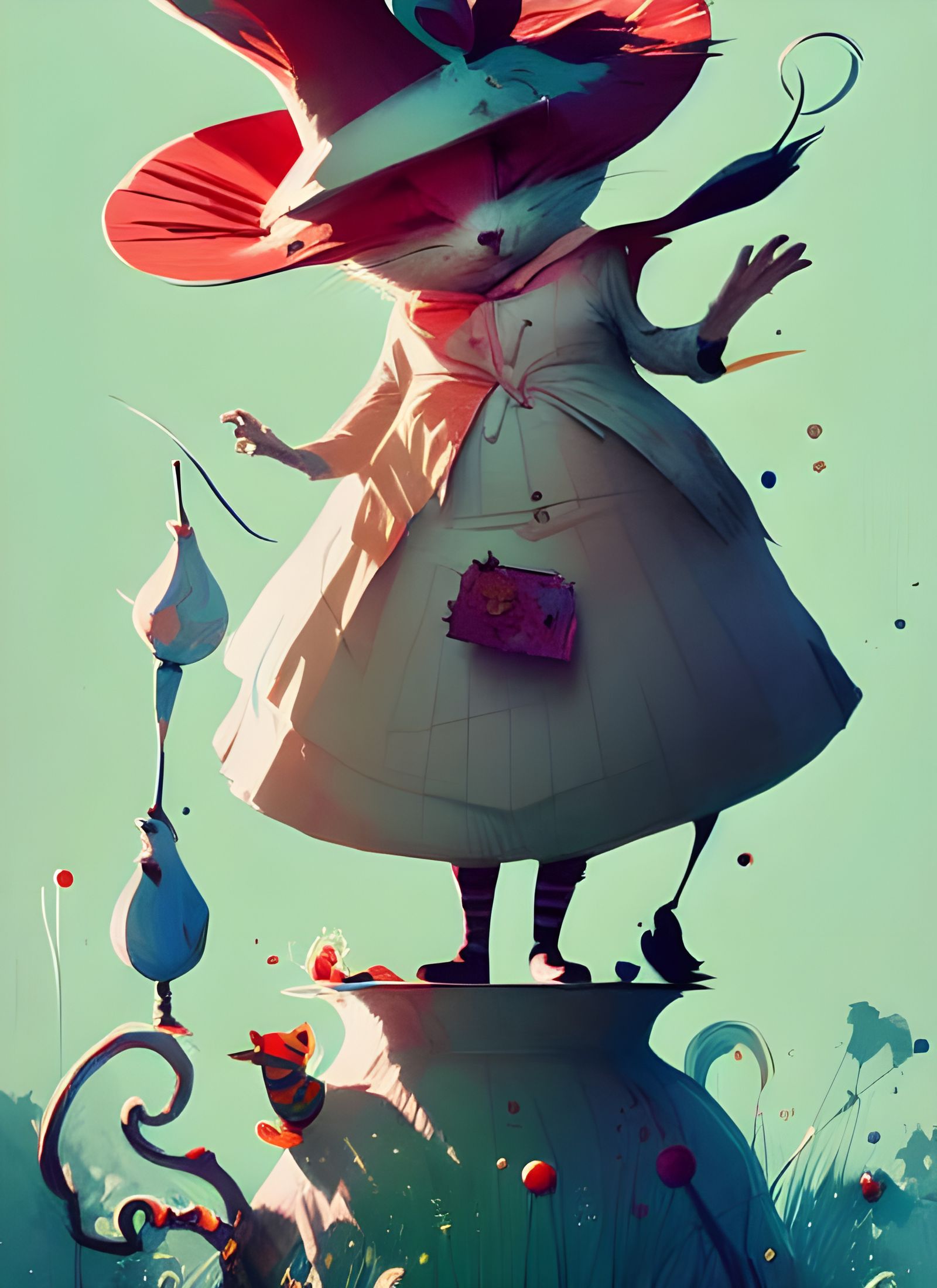 Alice in Wonderland Book Cover Art