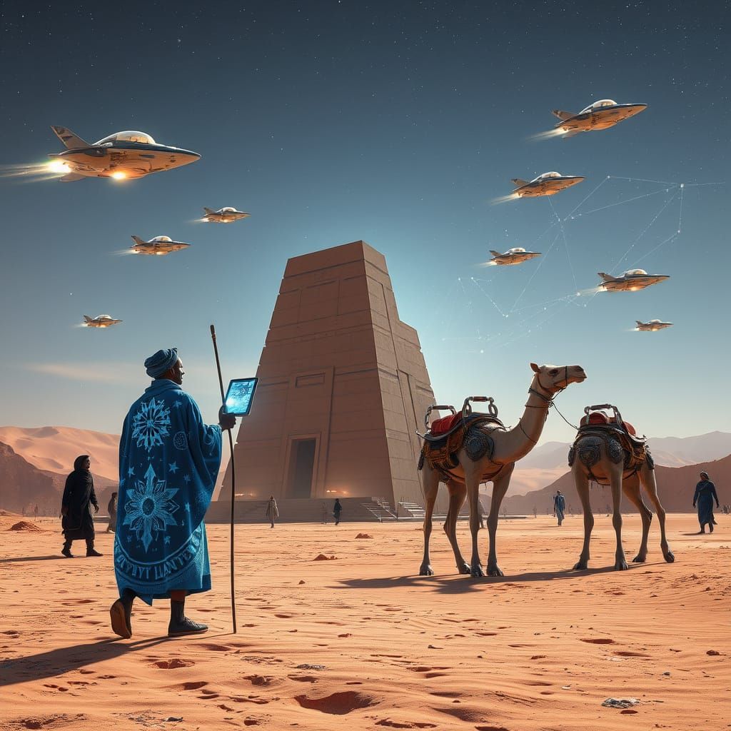 Dogon Starborn: Sahara's Futuristic City of Celestial Engine...