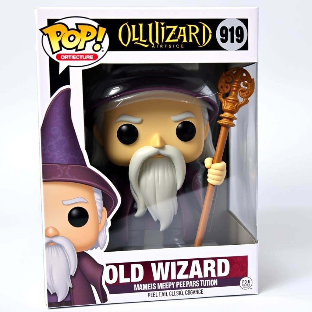 Funko Pop Style Wizard Figure in a Box