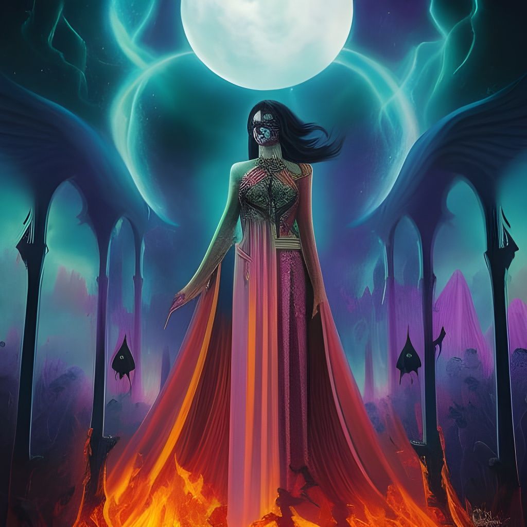 Demonic Paris Fantasy: A Digital Art Tragedy