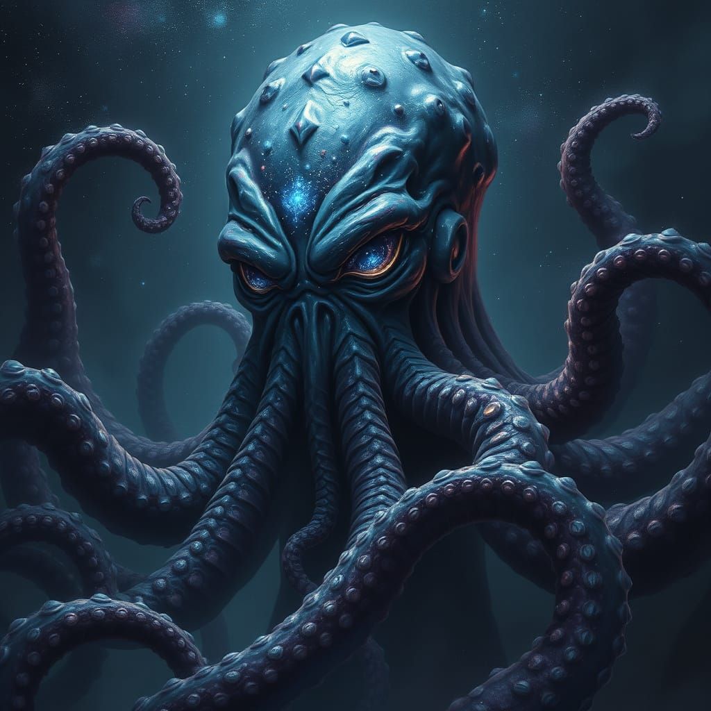 Starry-Eyed Tentacled Titan Emerges from the Unknown