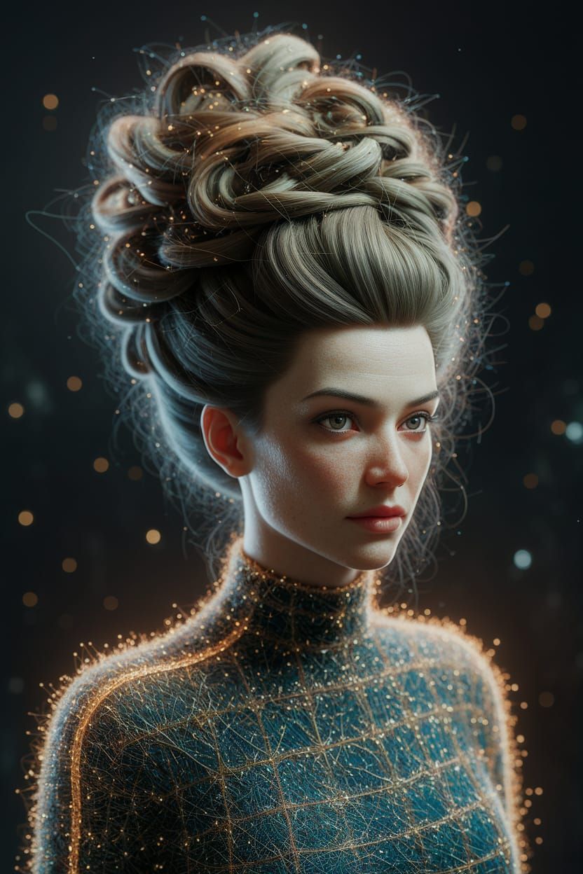 Tweed Tardigrade Up-Do Clothed in Fabric of the Universe