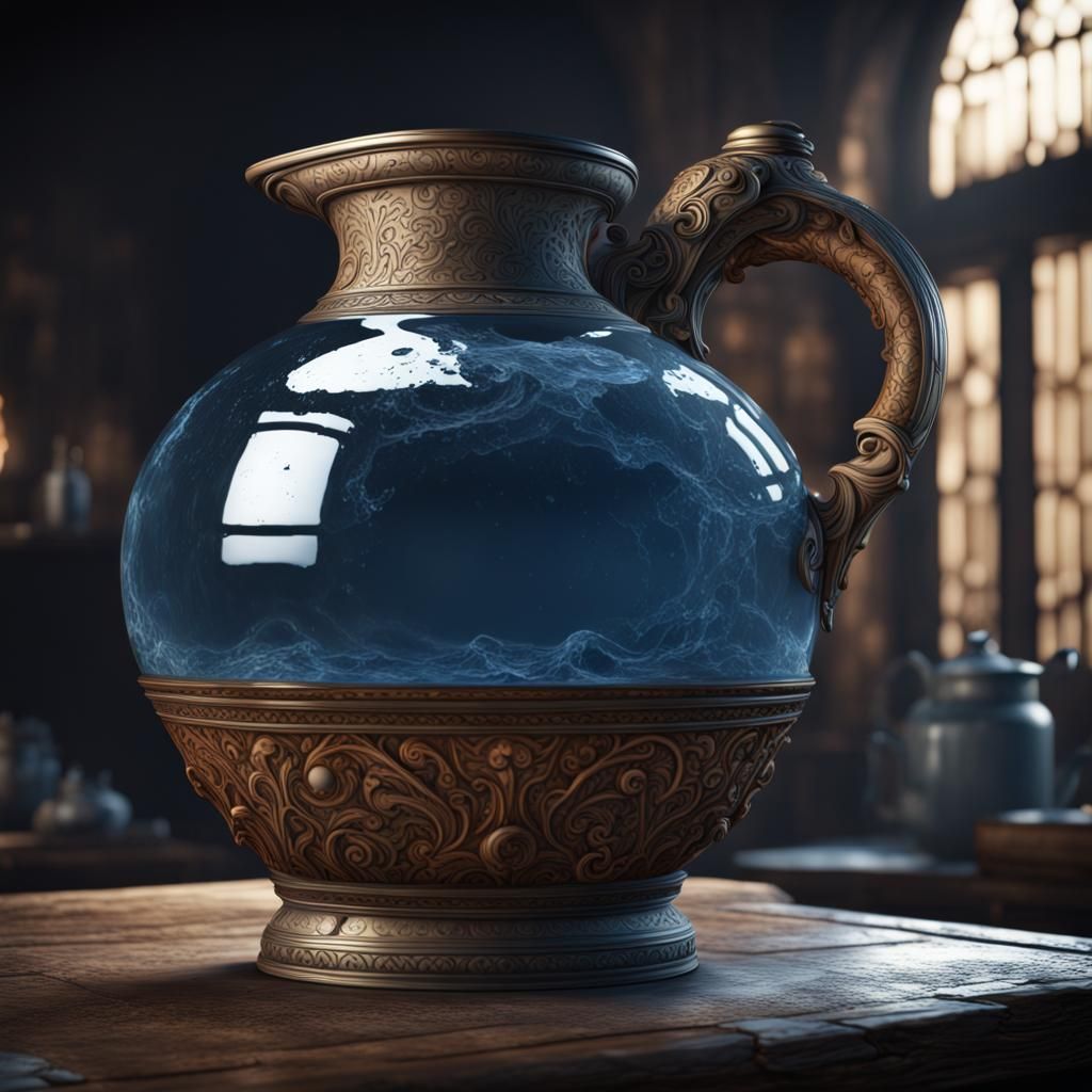Detailed Jug of Water, Fantasy Concept Art