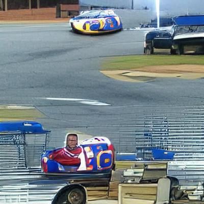 Portrait of Ricky Bobby, Race Car Driver