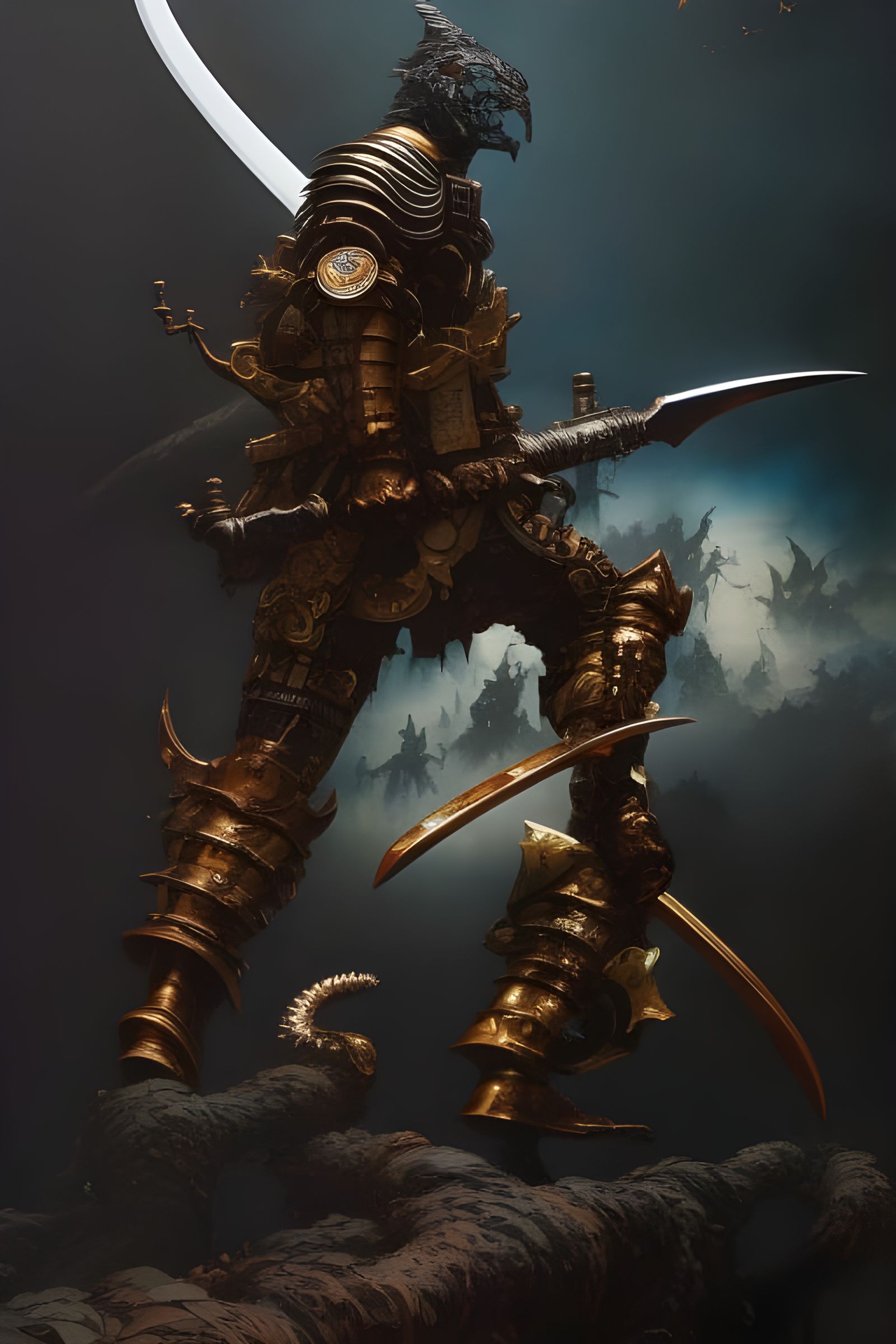 Warrior Monk with Vampire Hunting Sword